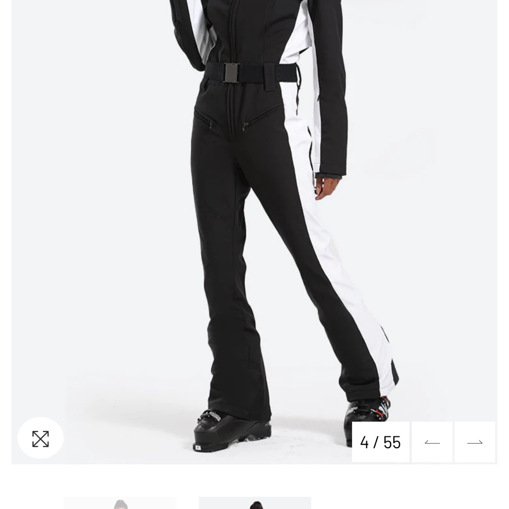 Elegant Black And White Women's Jumpsuit.